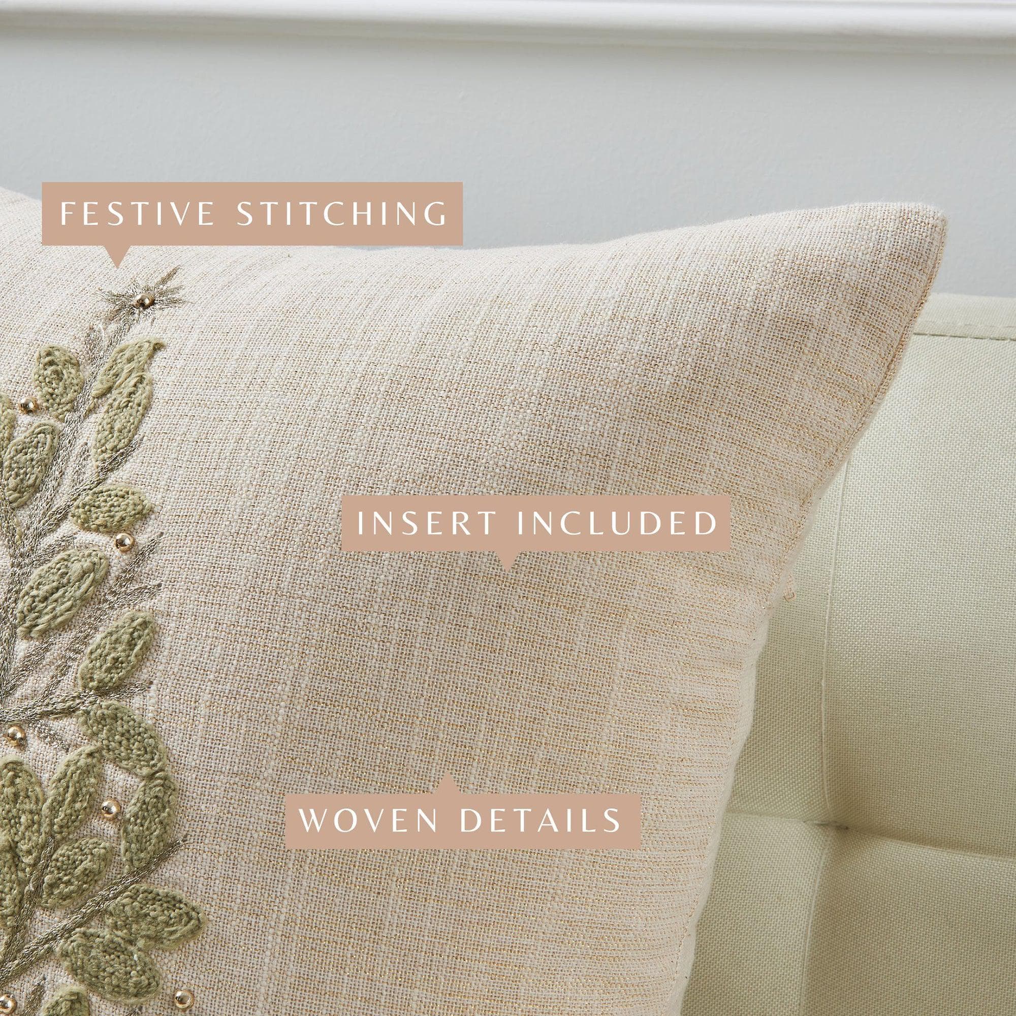 Holiday Throw Pillow - Jubilee Collection -  90% Cotton Cover