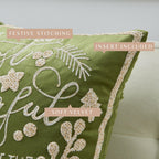 Holiday Throw Pillow - Jubilee Collection -  90% Cotton Cover