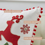Holiday Throw Pillow - Jubilee Collection -  90% Cotton Cover