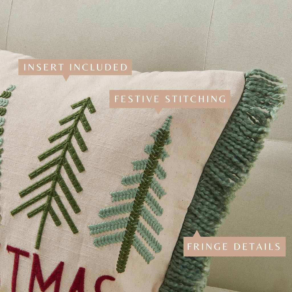 Holiday Throw Pillow - Jubilee Collection -  90% Cotton Cover