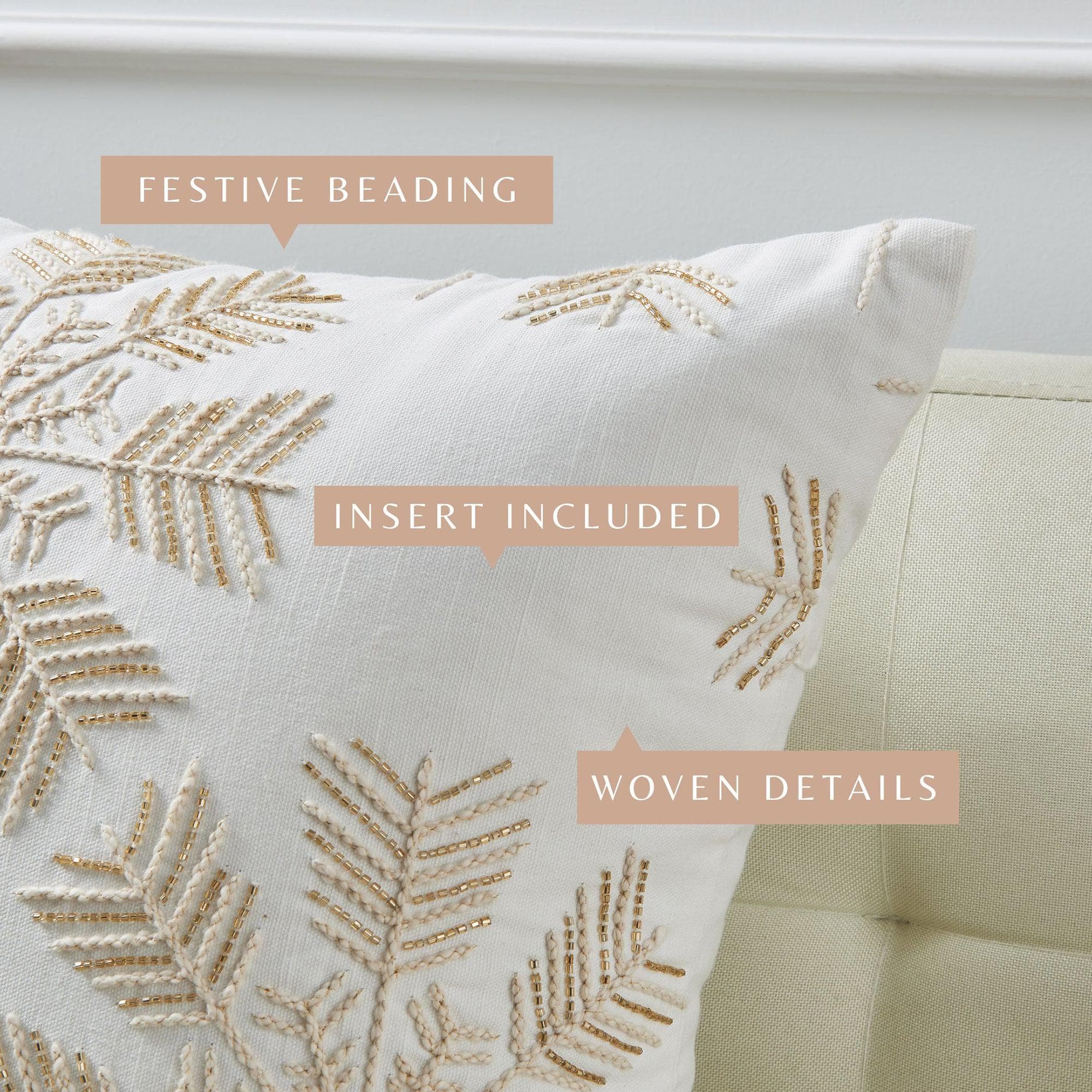 Holiday Throw Pillow - Jubilee Collection -  90% Cotton Cover