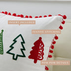 Holiday Throw Pillow - Jubilee Collection -  90% Cotton Cover