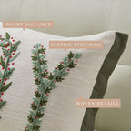 Holiday Throw Pillow - Jubilee Collection -  90% Cotton Cover