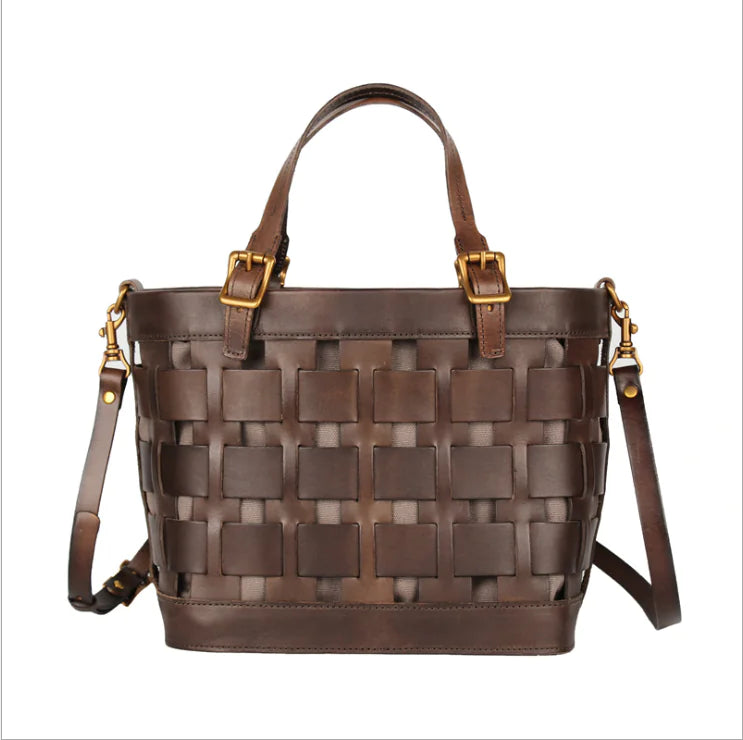 Hollow Leather Bag - The Peony Haus