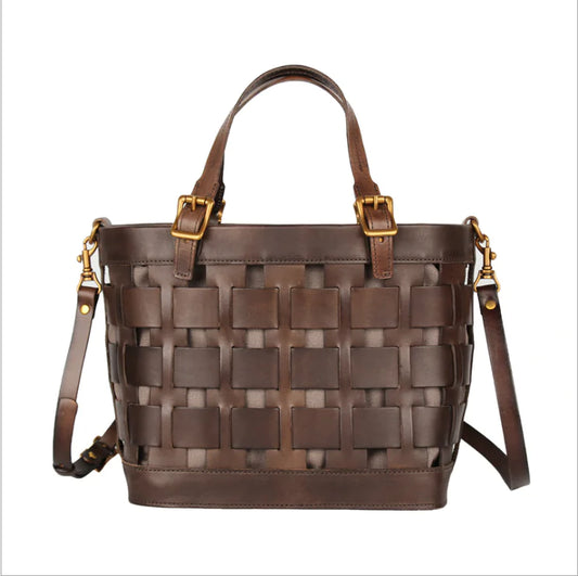 Hollow Leather Bag - The Peony Haus