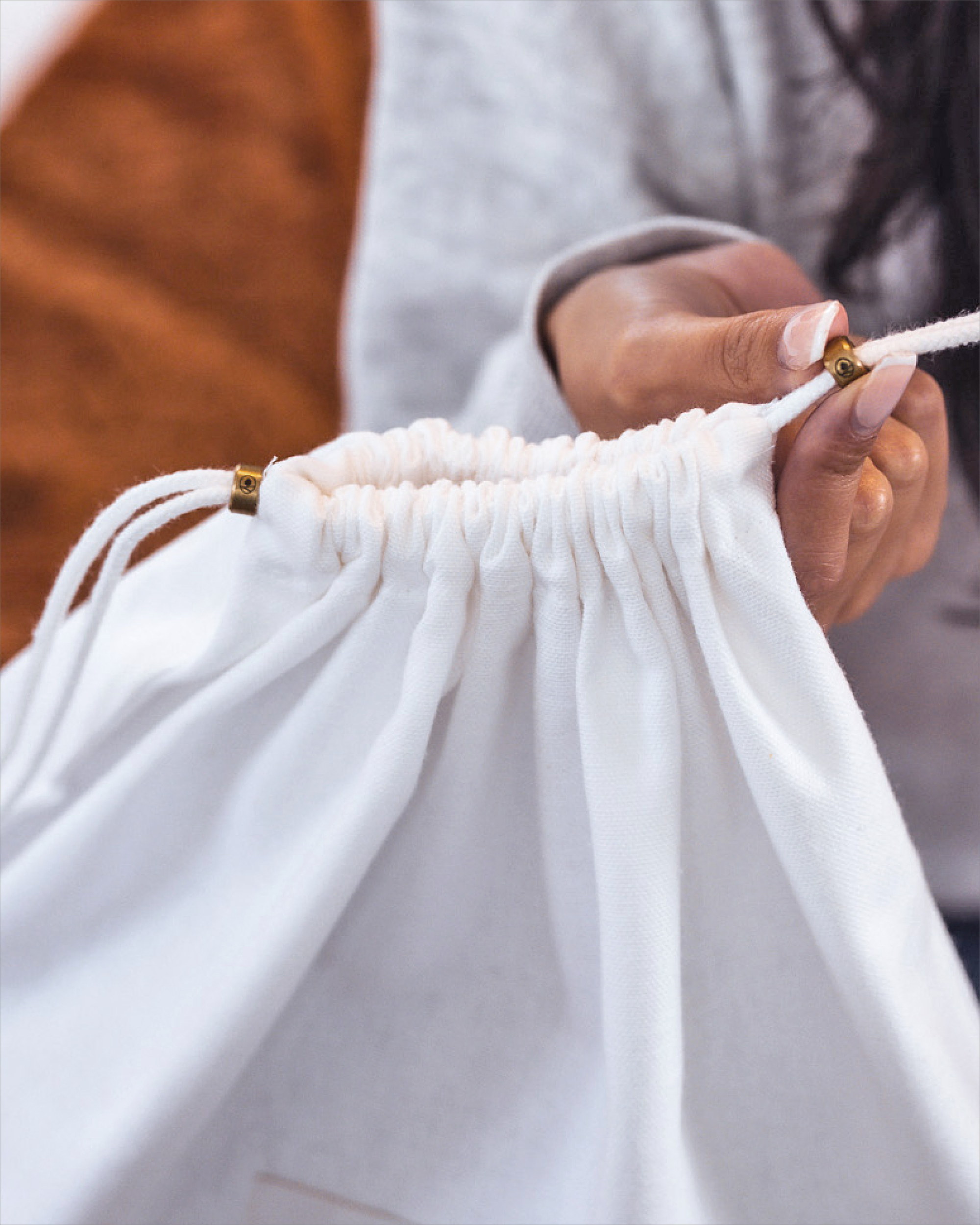 3 Medium Organic Cotton Dust Bags