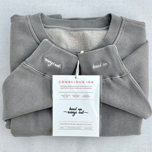 Head Up Wings Out Manifest Sweatshirt + Ink