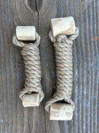 hemp rope + coffee wood toy - The Peony Haus