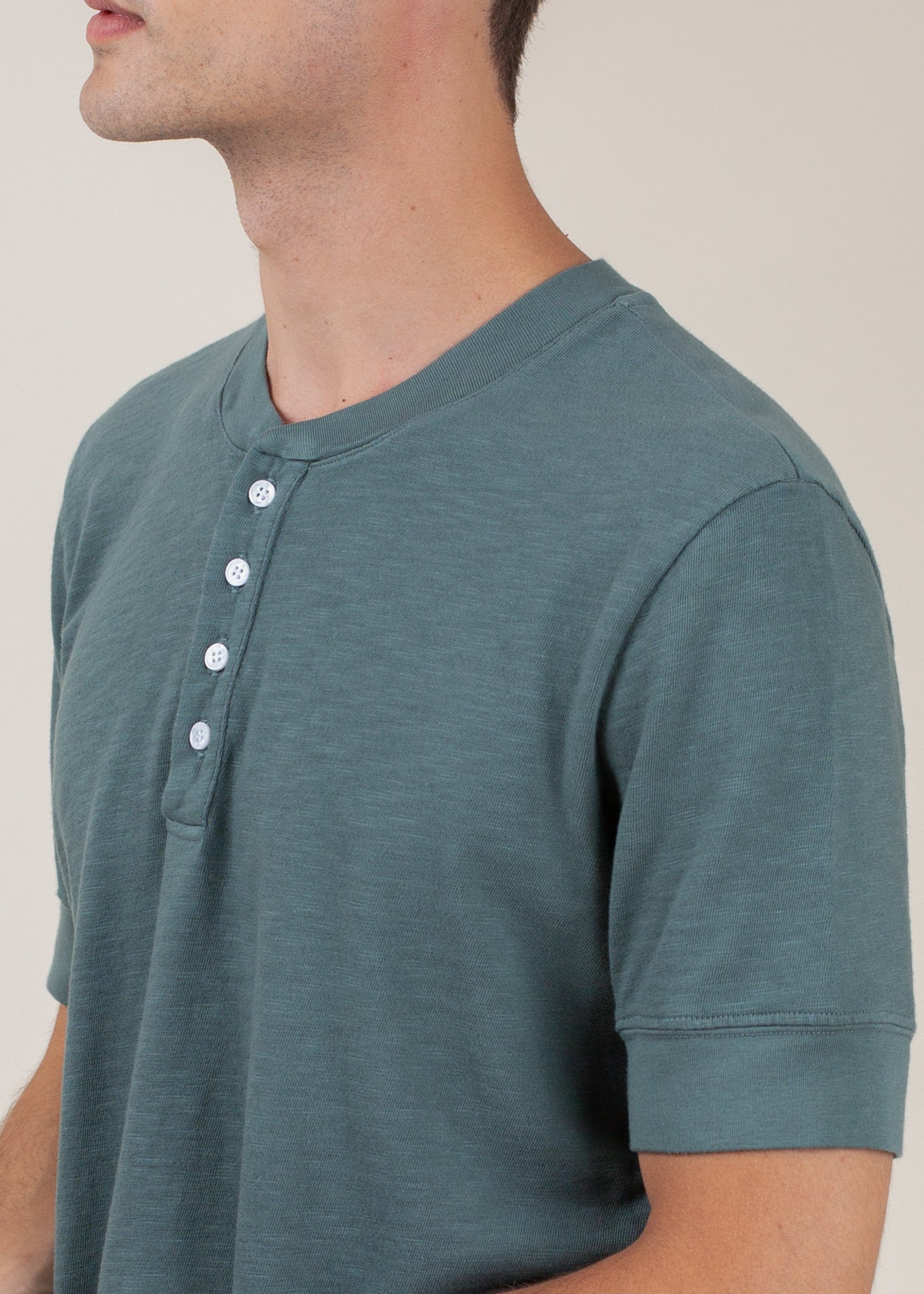 Short Sleeve Henley