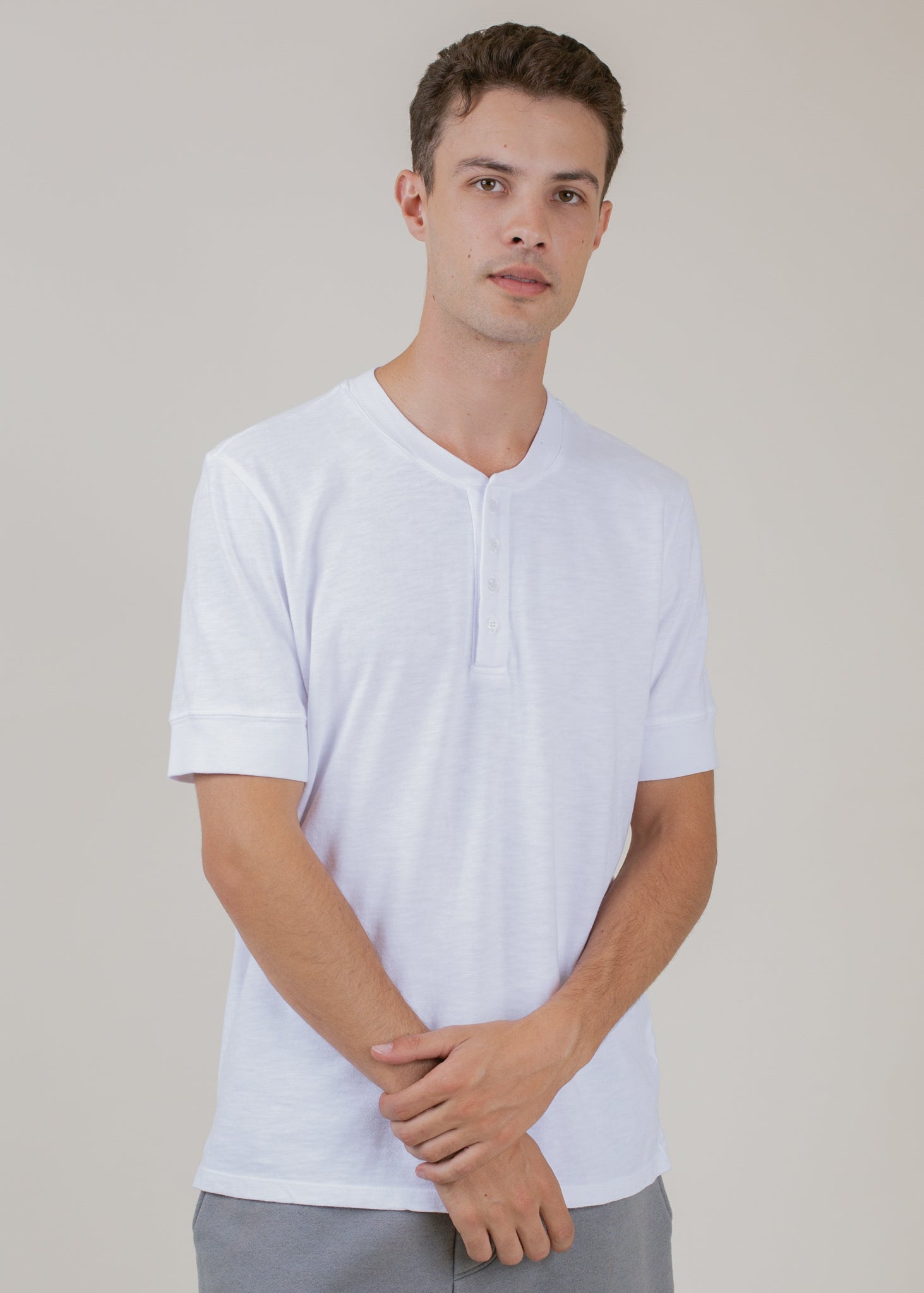 Short Sleeve Henley