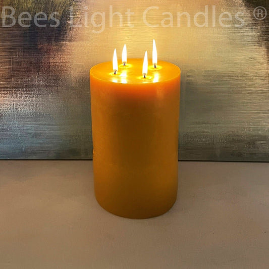 6x9" Beeswax Pillar Candle
