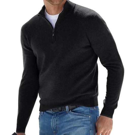 Men's Cashmere Long Sleeve Sweater - The Peony Haus