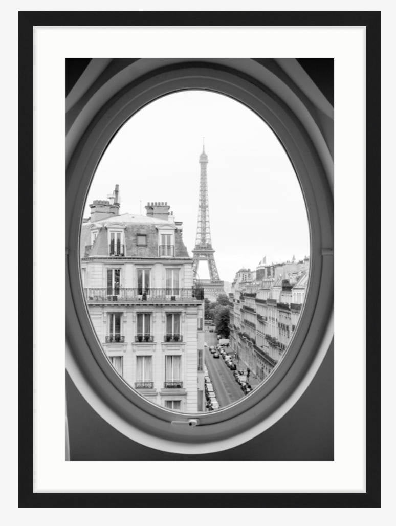 Eiffel Tower Room with a View Print
