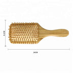 Natural Bamboo Hair Brush - Zero Waste Plastic Free Detangling Brush - The Peony Haus