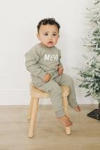 Merry Graphic Organic Cotton 2pc Jogger Set - 95% Cotton