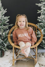 Merry Organic Cotton Crewneck Sweatshirt - Red - 95% Cotton