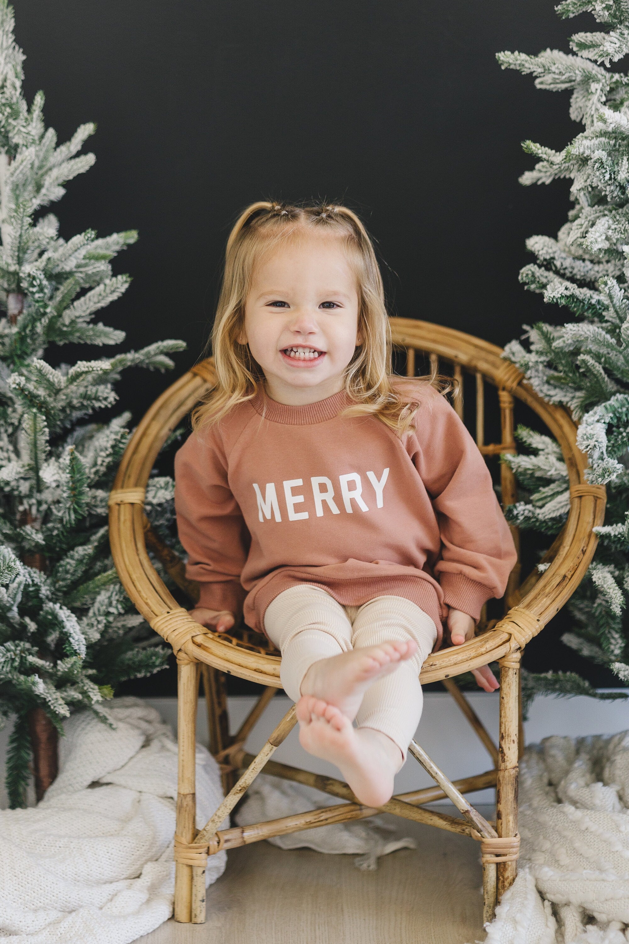 Merry Organic Cotton Crewneck Sweatshirt - Red - 95% Cotton