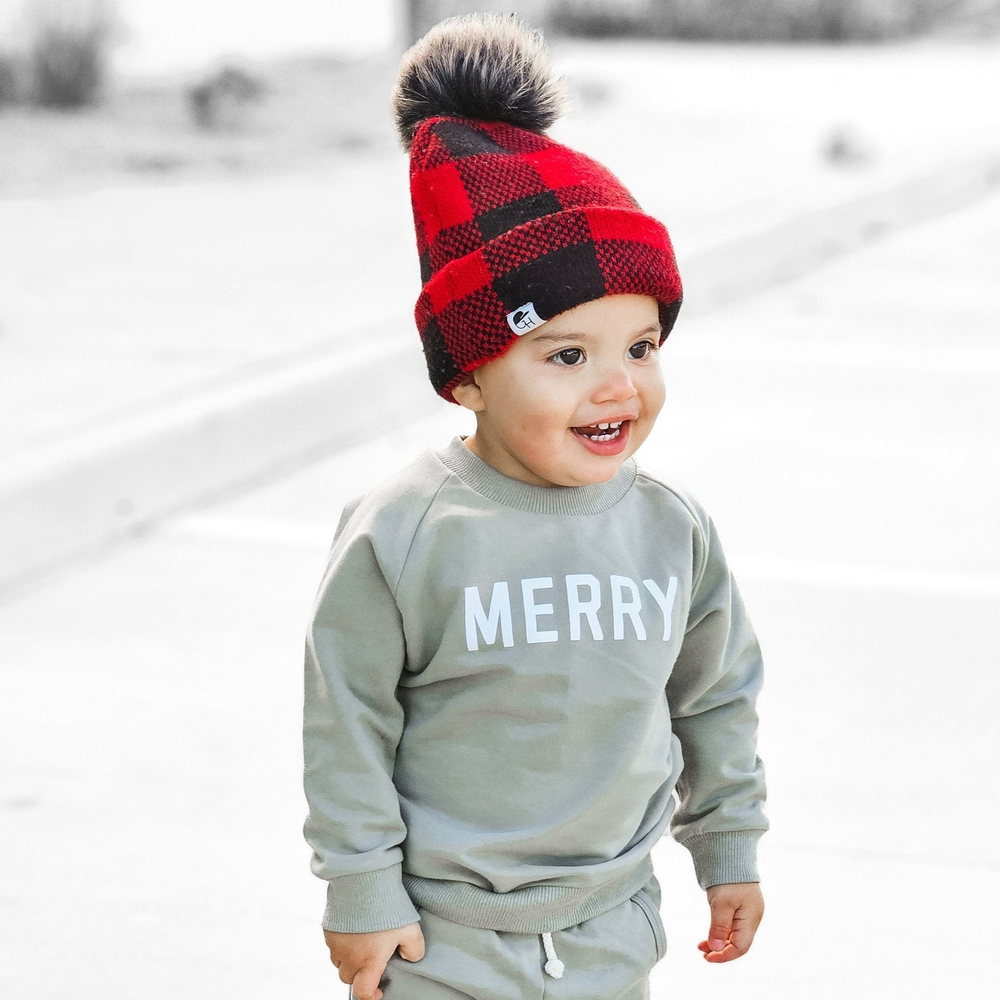 Merry Organic Cotton Crewneck Sweatshirt - Green - 95% Cotton