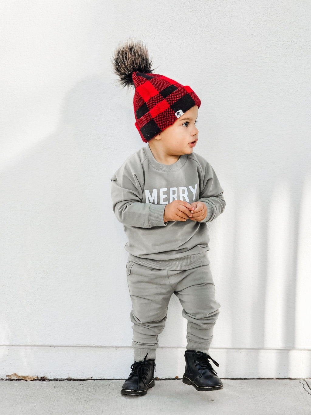 Merry Graphic Organic Cotton 2pc Jogger Set - 95% Cotton