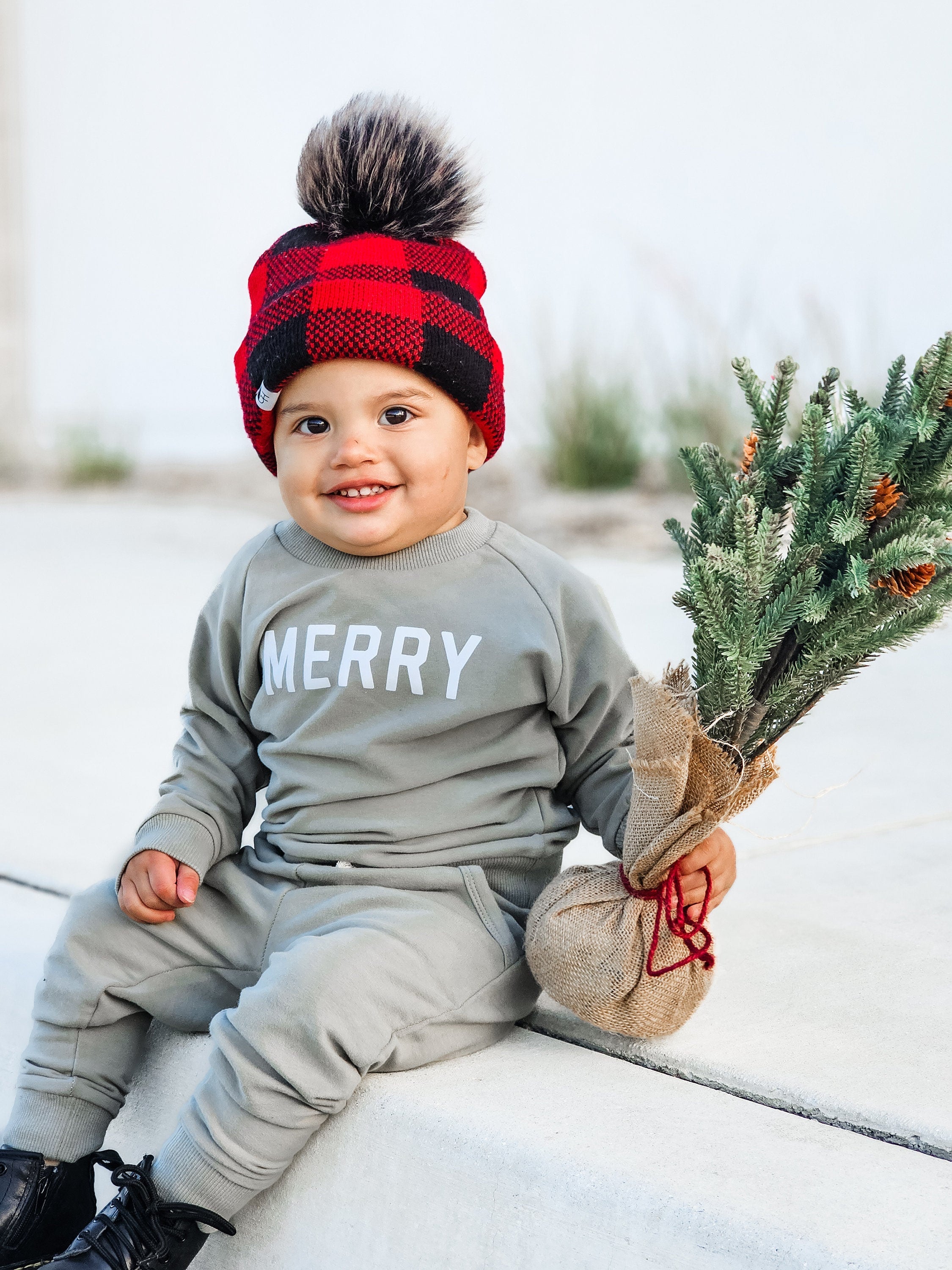 Merry Organic Cotton Crewneck Sweatshirt - Green - 95% Cotton