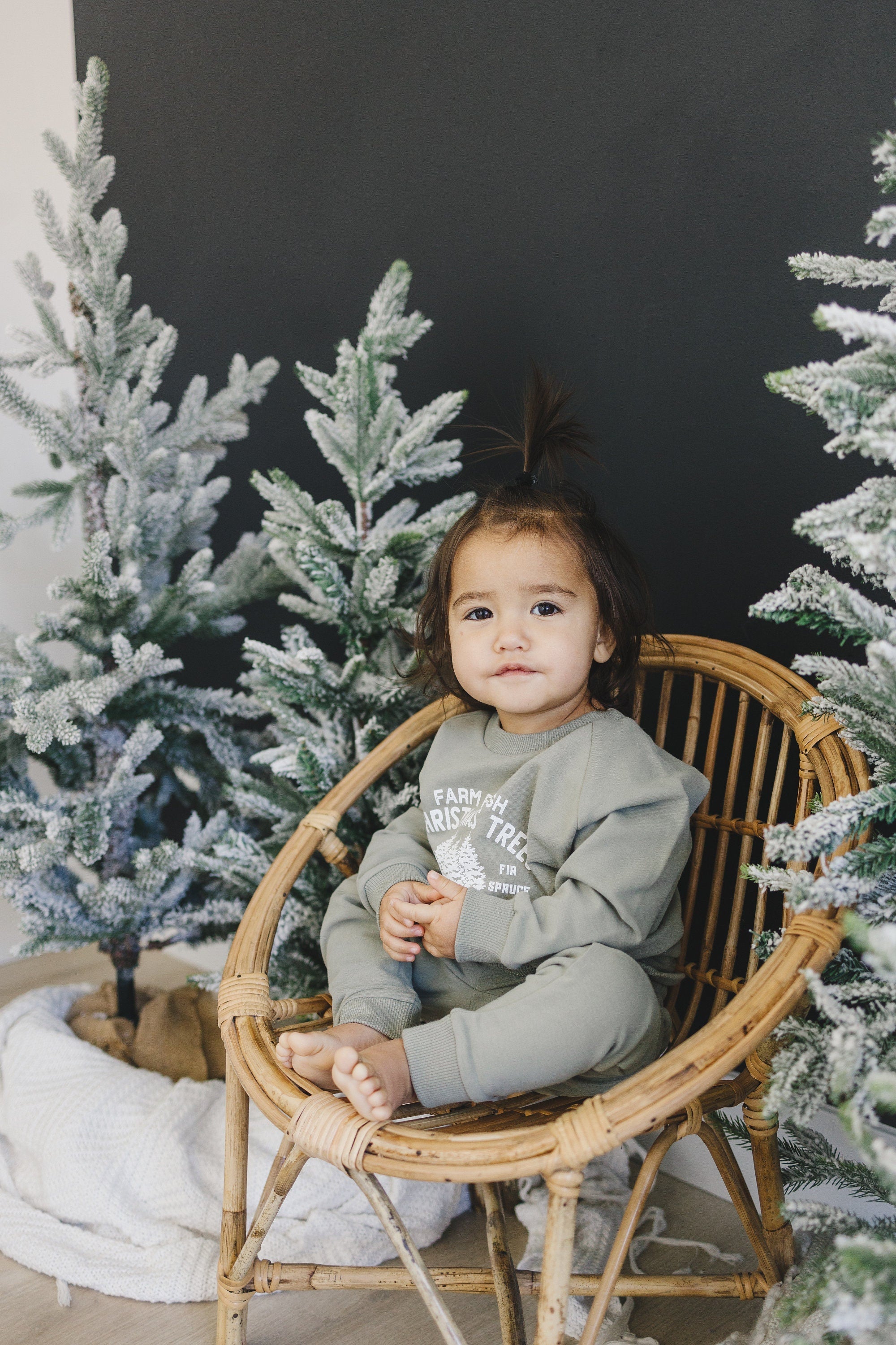 Farm Fresh Christmas Trees Organic Cotton 2pc Jogger Set *3-6 months left - 95%