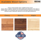 Large Cherry Wood Cutting Board With Juice Groove and Handles 18 x 12 Inches, Cherry Charcuterie Board, Cherry Cheese Board, 100% USA Made