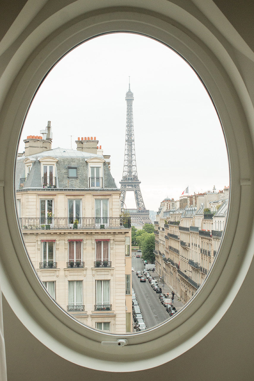 Eiffel Tower Room with a View Print