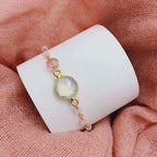 Opal Quartz Adjustable Gemstone Bracelet