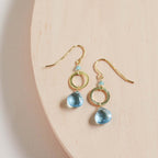 Aquamarine Quartz Silver Airie Earring