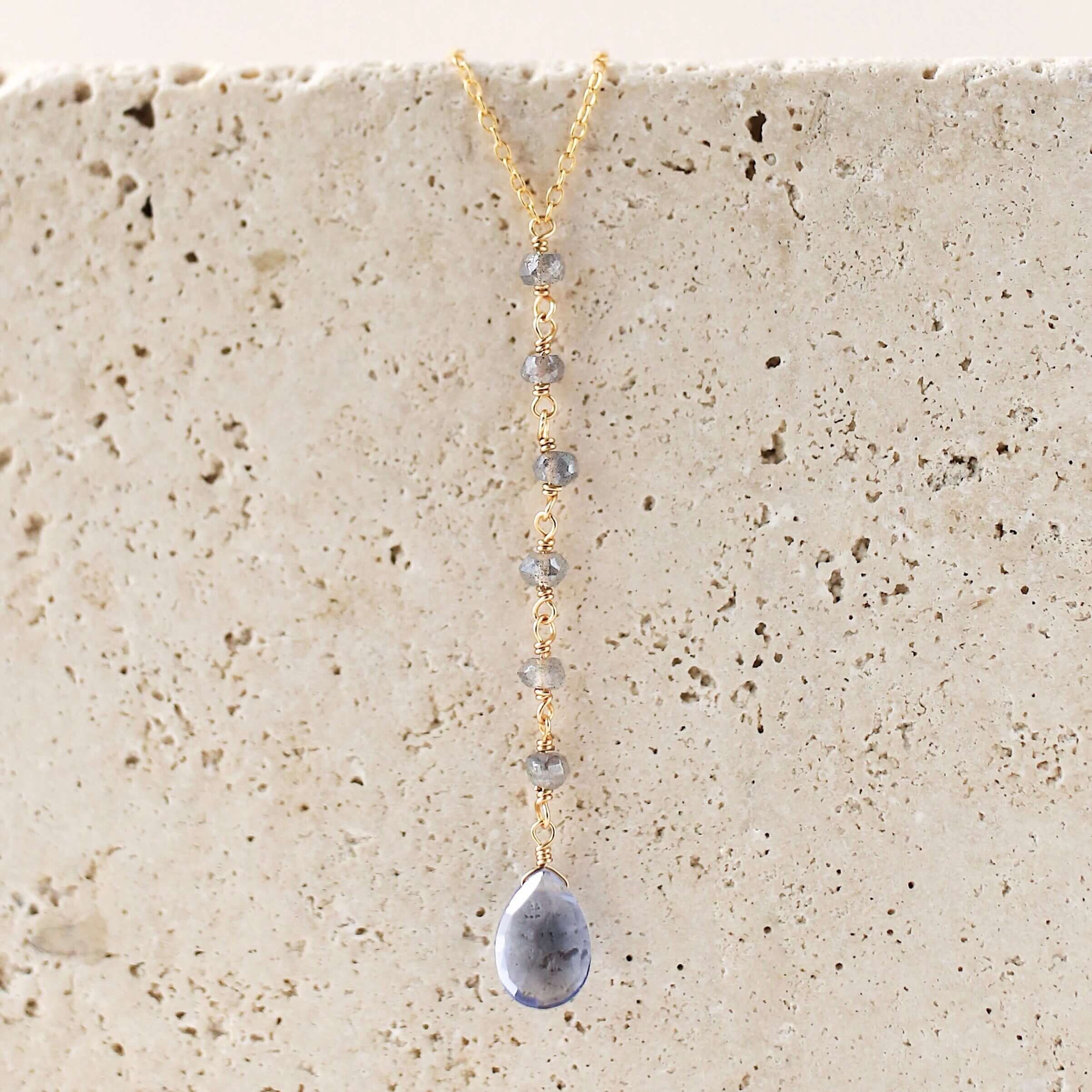 Tanzanite Quartz Yoga Pendant