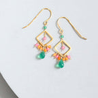 The Pixy Earring - Green Onyx