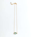 London Blue, Citrine and Garnet Minimalist Necklaces