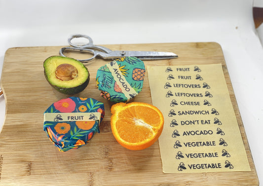 Buzz Words- Beeswax Wrap Food Labels - The Peony Haus