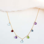 Silver Rainbow Sparkler Necklace