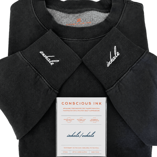 Inhale/Exhale Manifest Sweatshirt + Ink