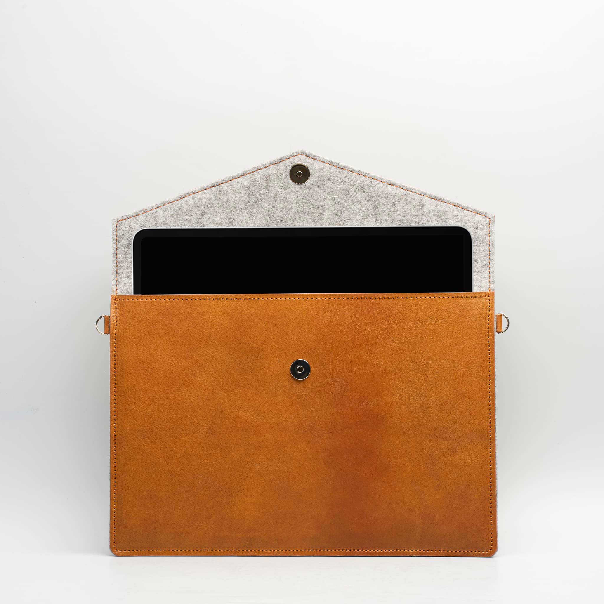 Leather MacBook Bag with Adjustable Strap