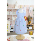 Kids Embroidered Cherry Tie-Strap Dress