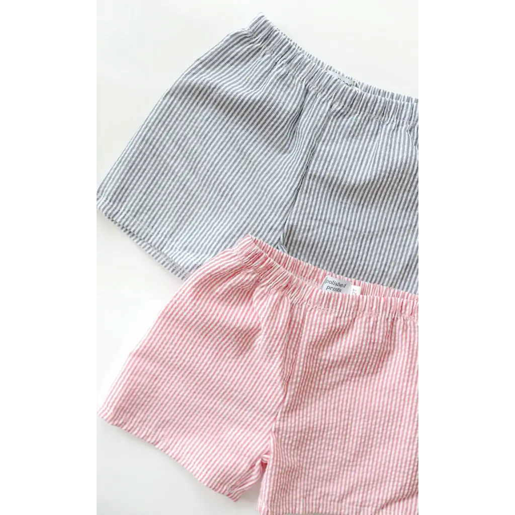 Kids Striped Pull-On Shorts
