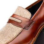 15-733-CGN Lago Italian Calfskin Slip On Loafer Cognac