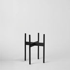 Rounded Hardwood Plant Stand