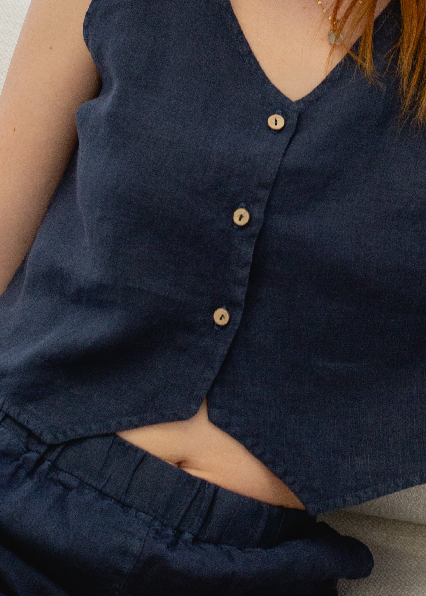 Linen Vest