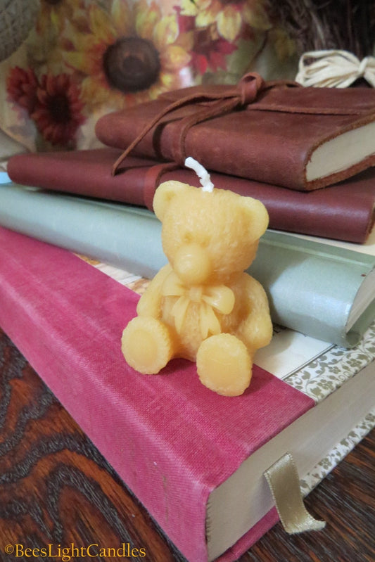 Little Bear Beeswax Candle
