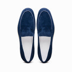 16-621-NVY LIVORNO Sueded Italian Goatskin Loafer Navy