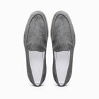 16-621-GRY LIVORNO Sueded Italian Goatskin Loafer Grey