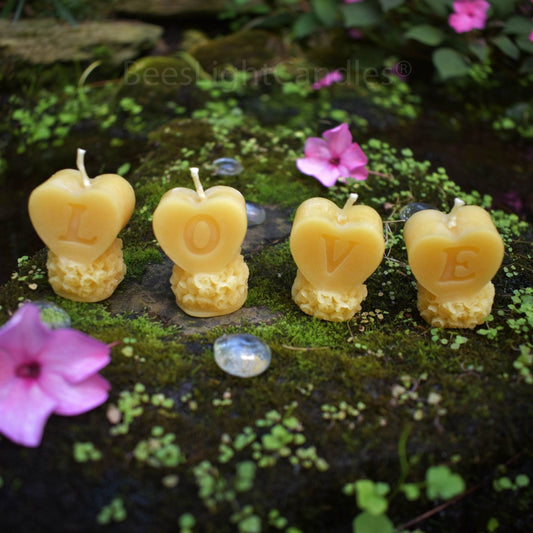 Love Letters Beeswax Candle Set