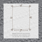 100% Cotton Waffle Weave Duvet Set - Mattea Collection