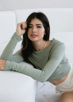 Long Sleeve Baby Crop Tee