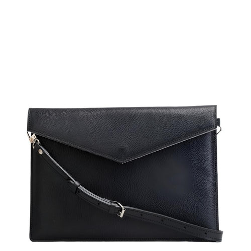 Leather MacBook Bag with Adjustable Strap - The Peony Haus