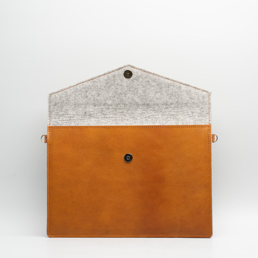 Leather MacBook Bag with Adjustable Strap