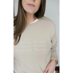 Mama Tried Crewneck Chainstitch Embroidered Sweatshirt for Adults